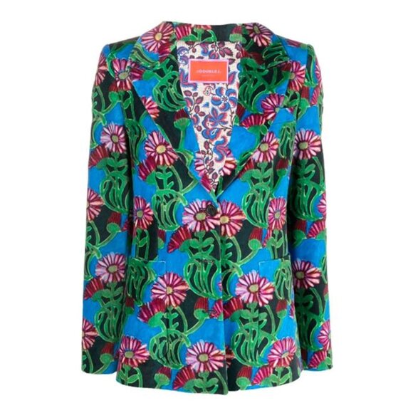 La DoubleJ 24/7 Velvet Floral Jacket Size M - Picture 2 of 12